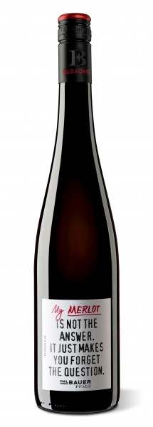 Emil Bauer, My Merlot is not the answer, it just makes youforget the question, 2021