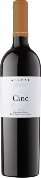 Abadal, 5 Merlot Pla de Bages DO, 2018